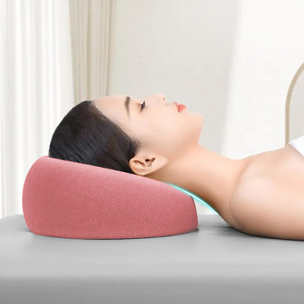 Massagepude med memoryskum-støtte, åndbart ansigts-nedad design til terapi, spa, søvn, flere farver Pink