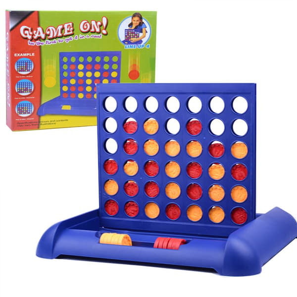 CONNECT 4 - Klassisk fire på rad-spill - Brettspill og leker for barn, gutter, jenter - Alder 6+