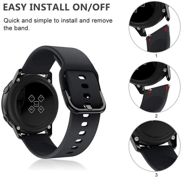 For Strap Compatible 19mm ID205L Veryfitpro Smart Watch, Quick Release Soft Silicone No Fade Pattern Printed Flower Replacement Strap for ID205L, ID2
