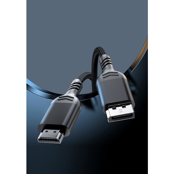 Smays Displayport till HDMI-adapter 6ft videokabel 4K 30hz, dator till bildskärm TV