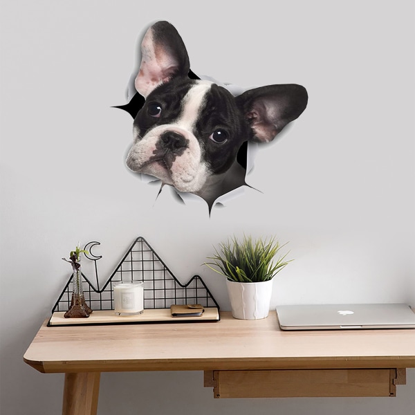 3D Dog StickersFor Wall, Fridge, Toilet