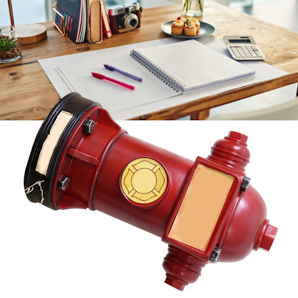 Retro brandhane sparegris brandhane penge mønter boks unik penge sparekrukke hjem dekoration Red