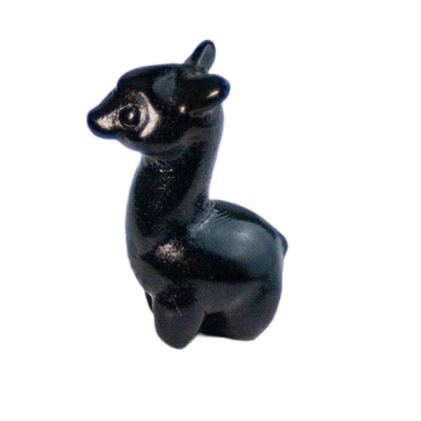 Natural Black Obsidian Hand Carved Crystal statue, 1.5 Inches Animal Statues Home Decor Gemstone