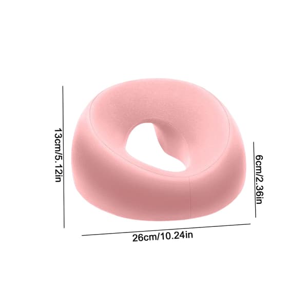 Massasjepute med Memory Foam-støtte, pustende design for ansikt ned for terapi, spa, søvn, flere farger Pink