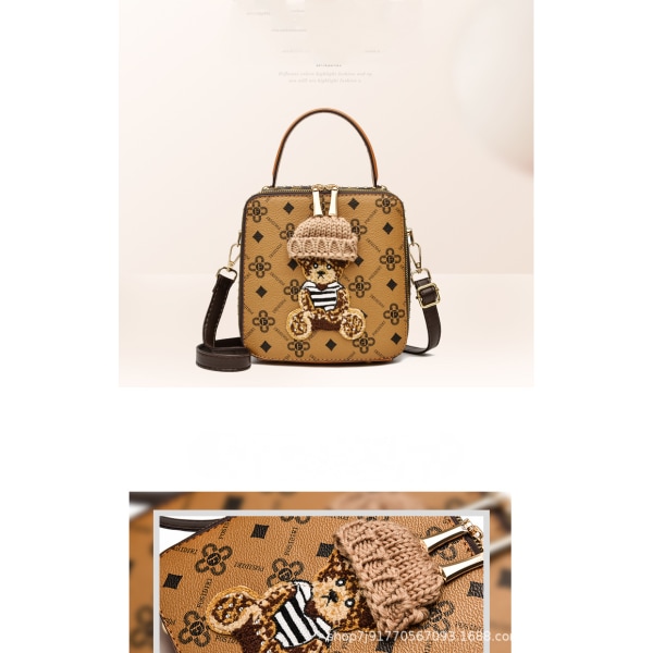 Liten håndveske i ekte skinn, crossbody-veske for kvinner, italiensk miniskuldertaske, høykvalitets stropp - 10012