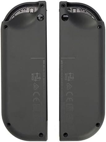 Erstatningshard skallskalldeksel for Switch NS JoyCon-kontroller (grå-svart)