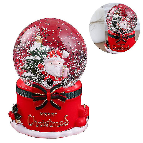 Julsnöglob med kristallkula