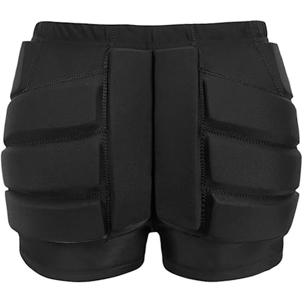 Skyddande Vadderade Shorts för Skridskoåkning, Snöbräda Impact Shorts för Skidåkning, Höft Stjärt Skyddande Pads för Barn M