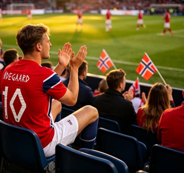 2026 VM Norge Hjemmefodboldtrøje, Ødegaard Nr. 10 Trøje, Norge Landshold Ødegaard Fodbolduniform til Voksne og Børn Ødegaard No.10 S