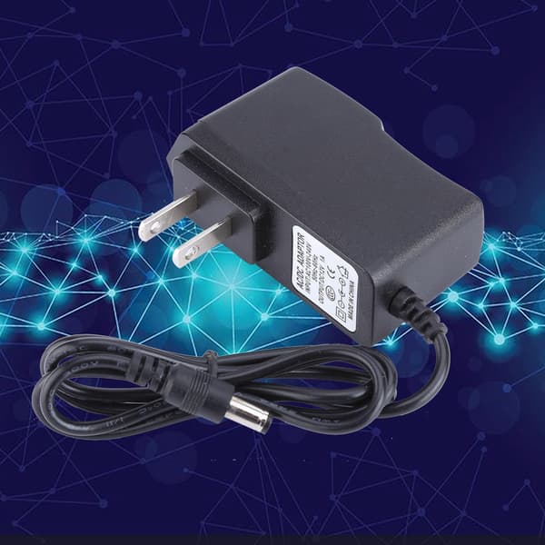 12V 1A 5.5mm Strømforsyningsadapter Oplader