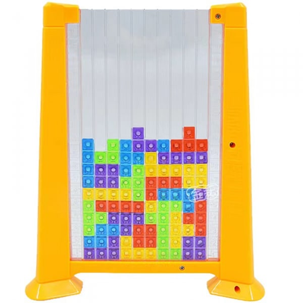 Blockpussel Hjärngymnastik Leksak Tangram Pussel Intelligens Färgglada 3D Ryska Block Spel STEM Montessori Pedagogisk Present
