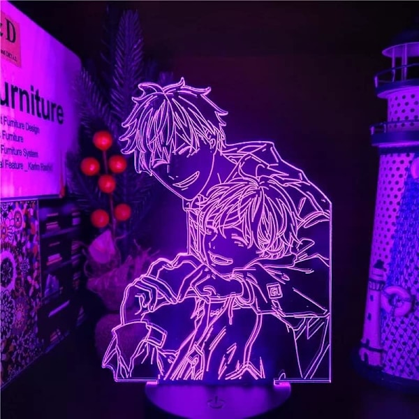 3D LED-illusionlampa Sato Mafuyu Uenoyama Ritsuka Anime 3D Nattlampa Leksaker Dekoration LED Figma Bordlampa Touch Sensor Belysning 7-färgad Touch