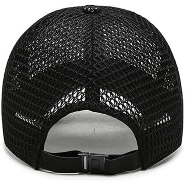Sommer Mesh Baseball Cap til Mænd Kvinder Trucker Mesh Hat Baseball Caps Udendørs Sports Løb hat 2-gray
