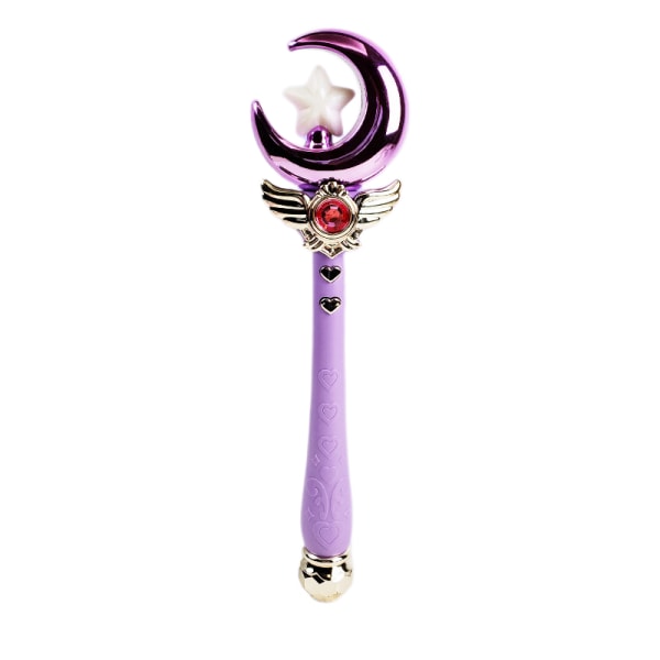Magic Fairy Stick, Star Moon Shape Princess Stick Barn Fairy Wands med Ljus & Musik Sailor Moon Wand
