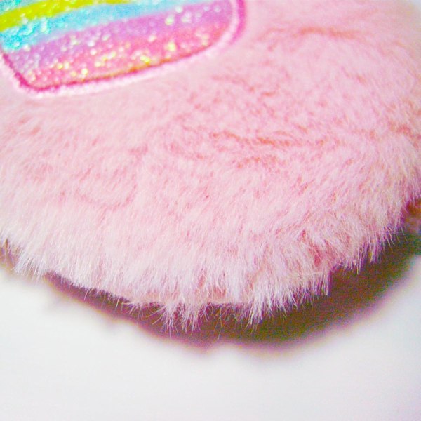 Söt Ögonmask Rosa Ögon Sömnmask, Plysch Sovande Ögonskydd Mjuk Rolig Ögonbindelmask, Fluffig Djur Sömnskärm Andningsbar Lättvikt