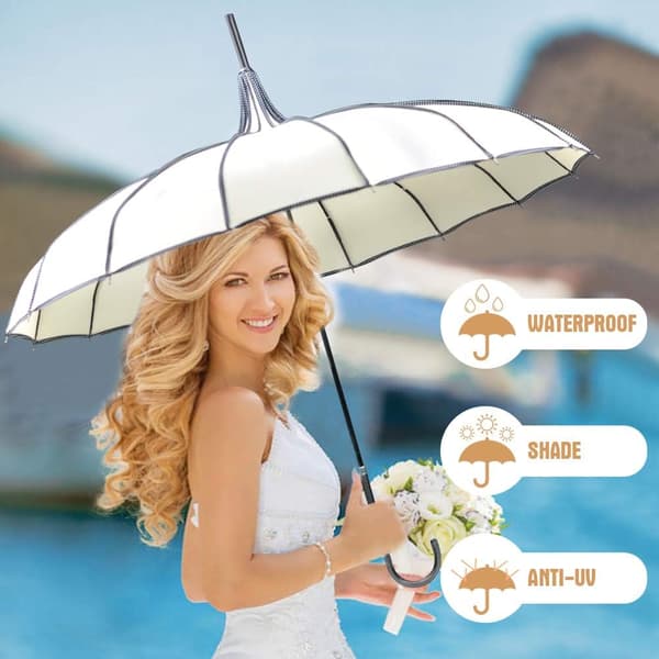 Pagoda Peak Old-fashioned Ingenuity Parasol (Elfenben) Ivory