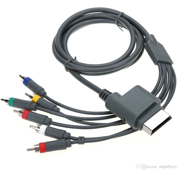 6ft komponent HDTV video- og RCA-stereolyd AV-kabel til Microsoft Xbox 360 / Xbox 360 Slim