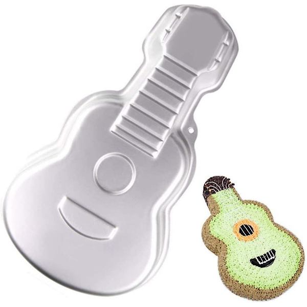3D Aluminium Kageform DIY Guitar Form Bageform Fødselsdagskageform Køkkenartikler Kollega Gaver Feriegaver