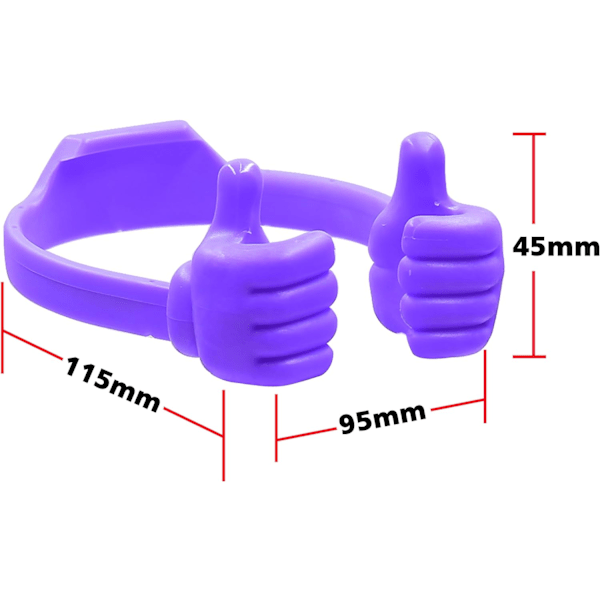 Thumbs Up 2-pakning nettbrettstativ, nettbrettstativholder for skrivebord, nettbrettstativ kompatibel med iPad-serien, Samsung Galaxy-faner Yellow, Blue