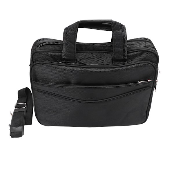 Sort 15 tommer Business Laptop Skuldertaske Kontor Rejse Vandafvisende Udvidelig Laptop Aktentaske Sort 15 tommer