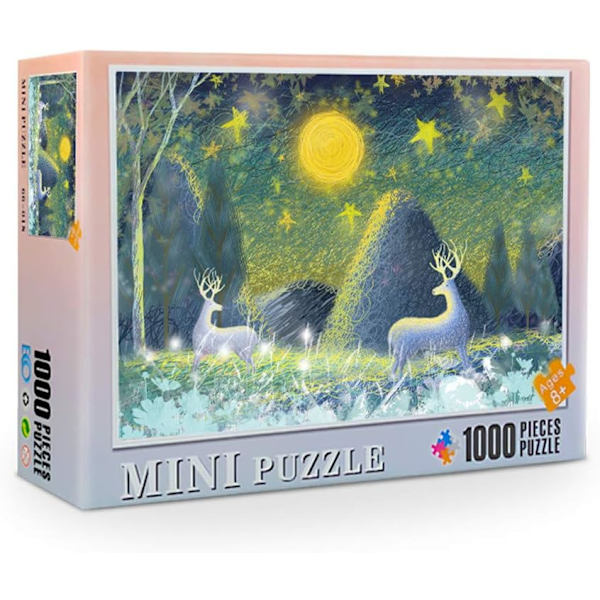 Mini 1000 Brikker Puslespill Bilde Puslespill Papir Montering Puslespill Leke for Voksne Barn Barn Spill Utdanningsleker
