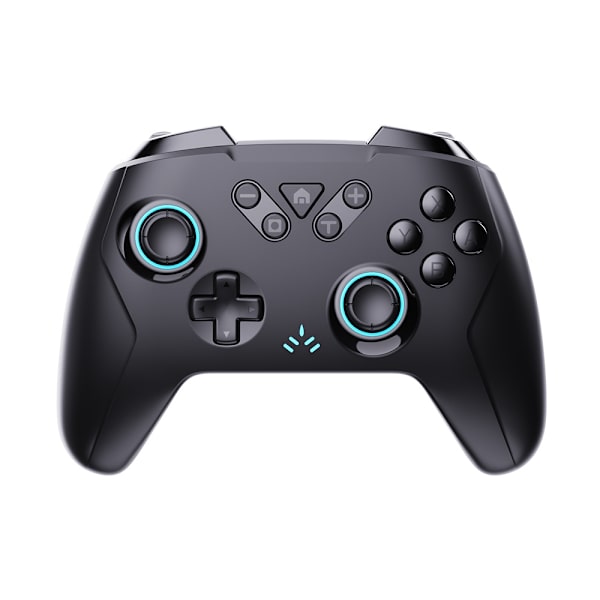 Switch Pro -langaton ohjain Nintendo Switchille/PC:lle/puhelimelle, jossa kuusiakselinen anturi ja kaksoisvärinä, tukee Turboa -Musta