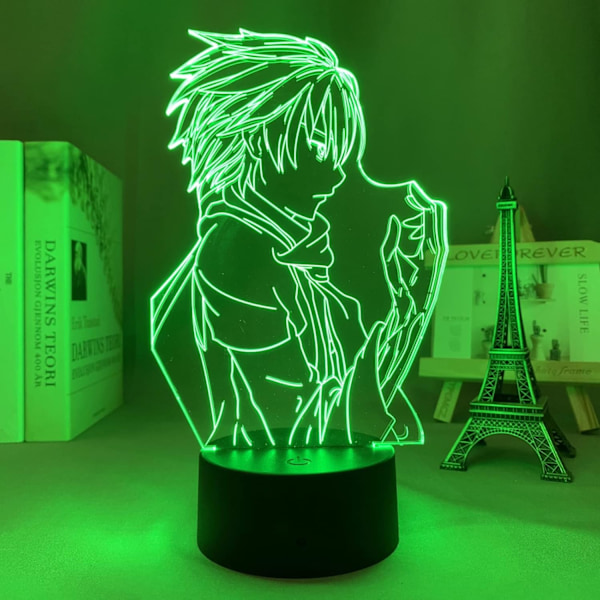 Guilty Crown Ouma 3D LED-lampe for soverom Dekorativ nattlys Bursdagsgave Rom Bord LED-lys Anime Guilty Crown