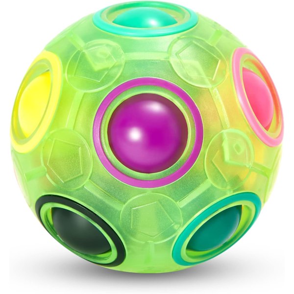 Magic Rainbow Puslesfære, Fidget Ball Puslespil Hjernepuslespil Fidget Legetøj til Drenge & Piger - Fødselsdagsfest til Teenagere & Voksne Green