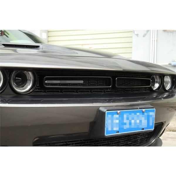 Grille Inserts ABS Grill Cover Trim Kit Exterior Accessories for 2015-2021 Dodge Challenger