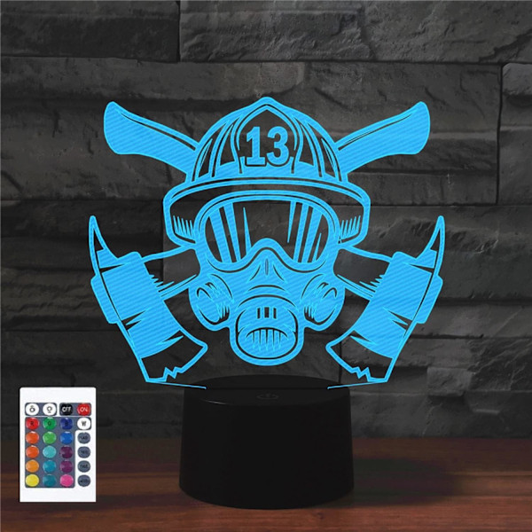 3D Häst Utrustning Fjärrkontroll 16 Färger Nattlampor Illusion Akryl LED Bord Sänglampa Barn Sovrum Skrivbords Dekoration Födelsedagspresenter Leksak
