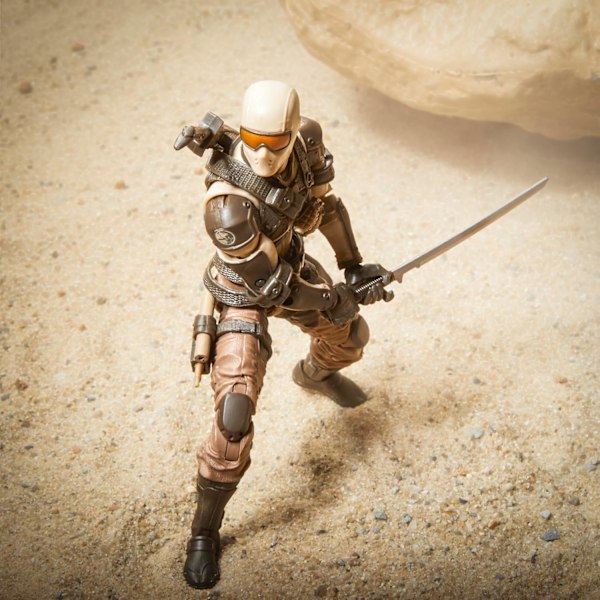 Klassificerad serie Desert Commando Snake Eyes, samlarobjekt G.I. Joe actionfigurer, 92, 6-tums actionfigurer för pojkar och flickor, med 9 tillbehör
