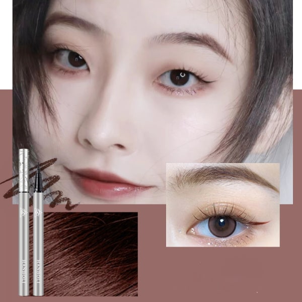Micro Eyebrow Pen Kit, Eyebrow Tint Pencil Med Precision Micro-brush Tip Applicator Skapa Naturligt Utseende 3D-Bryn, Mörkbrun