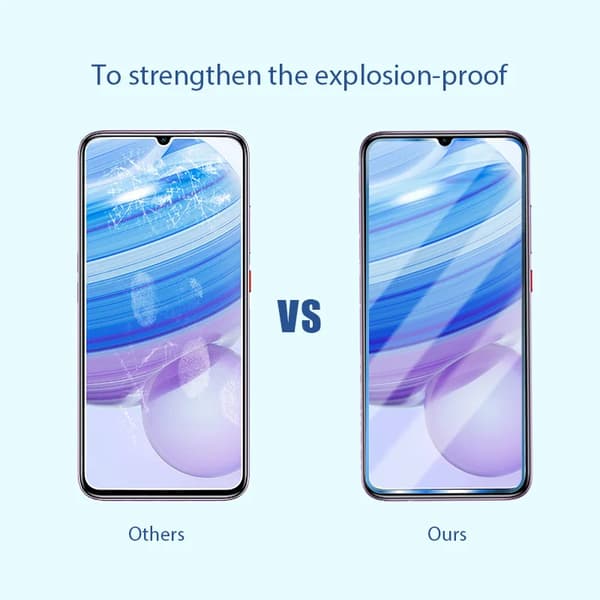 3 st härdat glas för Redmi 9at skärmskyddsglas