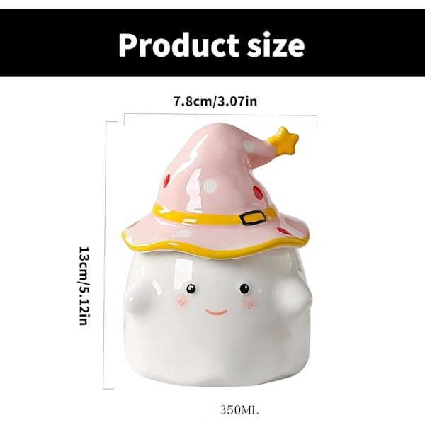 350 ml Keramiikka Kahvimuki Cartoon Halloween Teekupit Ihastuttavat Posliinit Latte-Kupit Kahville Teelle Maidolle Juomille