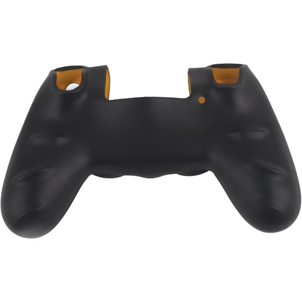 Game Controller Skin Grip Cover Case, Blødt Silikon Cover, Skin Grip Shell Cover til PlayStation 4 PS4 Controller Black-Yellow