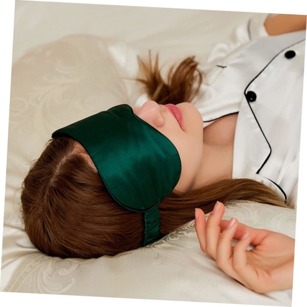 WJ 2st Sömnmask för män Silk Ögonmask Sömnmask Lyxig mjuk sömnmask Cover Ljusblockerande ögonskydd för Greenx2pcs 1x2pcs