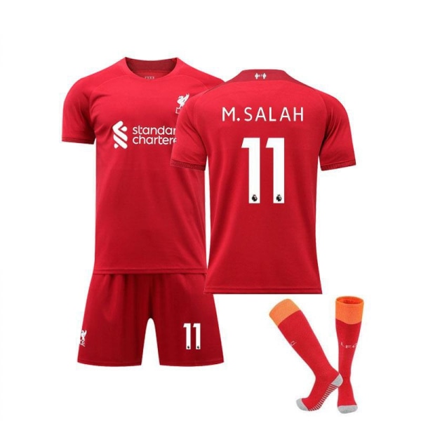 22-23 Säsong Ny Liverpool Hemma Barn Vuxna Fotboll Fotbollströja Träningströja Kostym No.11 M.SALAH XS