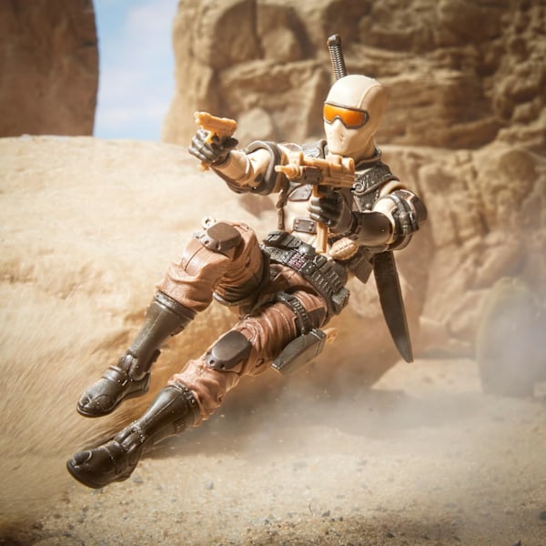 Klassificerad serie Desert Commando Snake Eyes, samlarobjekt G.I. Joe actionfigurer, 92, 6-tums actionfigurer för pojkar och flickor, med 9 tillbehör