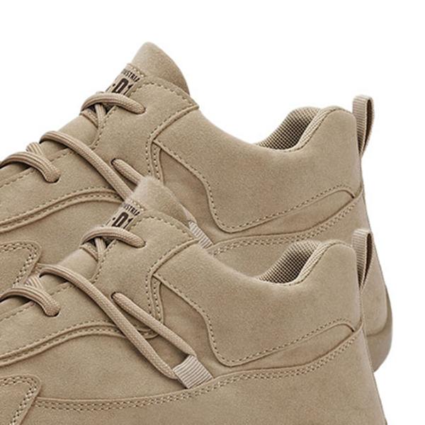 Herr Sportskor Casual Lätt Mjuk Gummisula Herr Mode Sneakers för Vinterlöpning Promenader Khaki 42