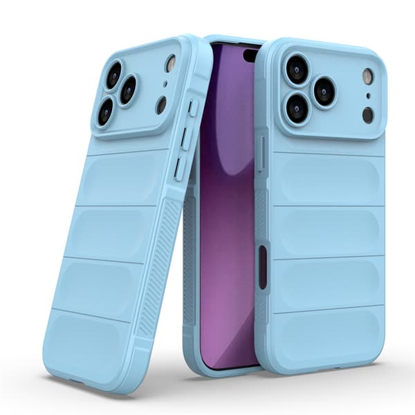 For iPhone 17, støtsikkert Soft Touch-deksel med ripebeskyttelse og glatt grep, blått Phone 17