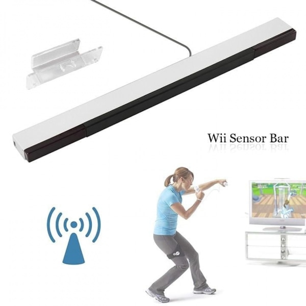 Populära tillbehör till videospel Wii Sensor Bar PP Kabelansluten infraröd sensor bar