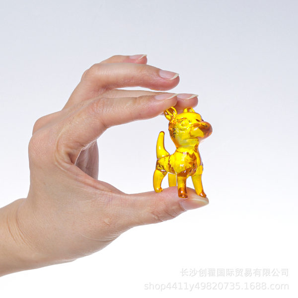 Krystal Fransk Bulldog Gave til Kvinder - Glas Engelsk Bulldog Figurer Ting Gave til Bulldog Elskere Fransk Bulldog Dekoration Statue