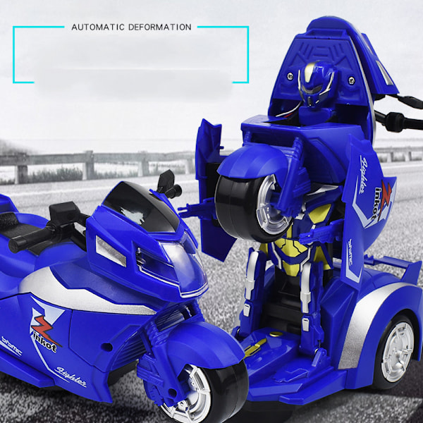 Muuttuvat leluautot - Robottiautolelu 2 in 1 Muodonmuutosauto - Inertia-leluautolahja pojille ja tytöille 3-vuotiaille+