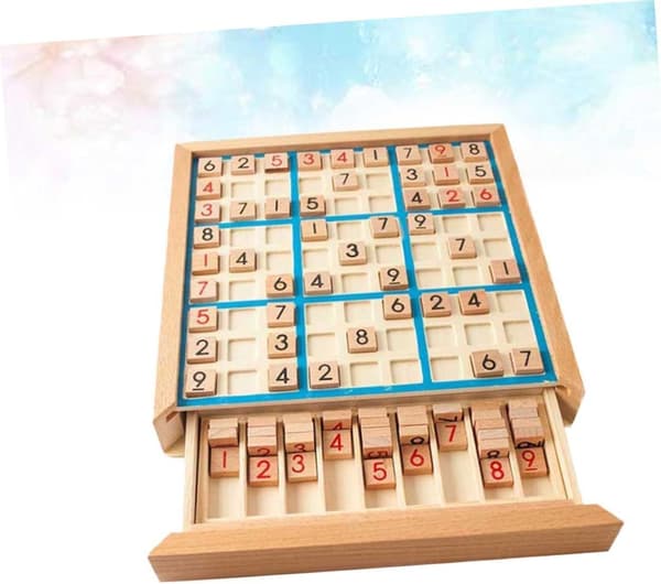 Blå Spil Puslespil Træ Brætspil Spillebrætsspil