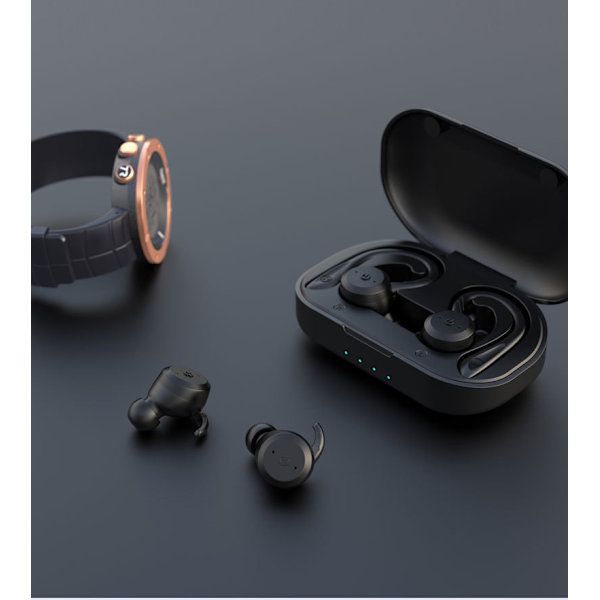 Wekity  Uinti vedenpitävät Bluetooth-kuulokkeet Dual Wear Urheilun langattomat kuulokkeet Tws Ipx7 Kuulokkeet Stereo, vihreä