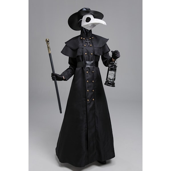 Steam Punk Halloween Aikuisten Eurooppalainen Ja Amerikkalainen Ruttolääkäri Korppi Pitkä Suu Elokuvaasu XL-koko