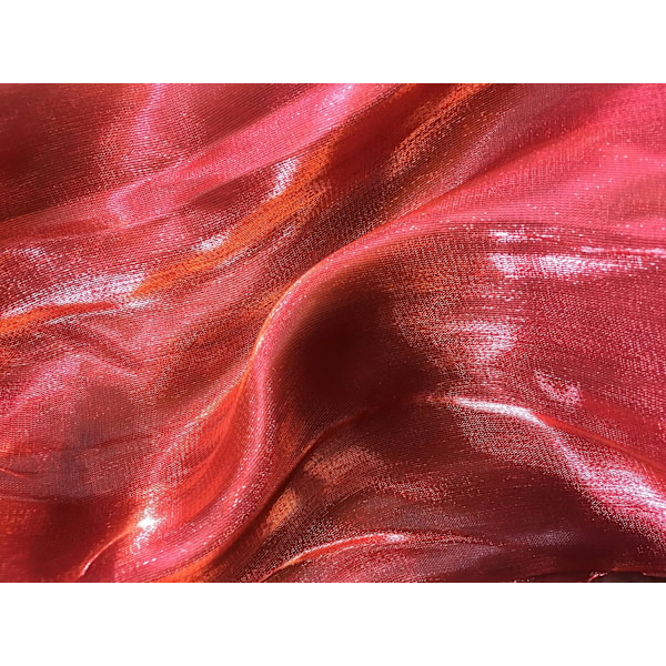 Iridescent Wrap Stole Sjal för Bröllop Brudtärnor Baler & Fester, Djupröd