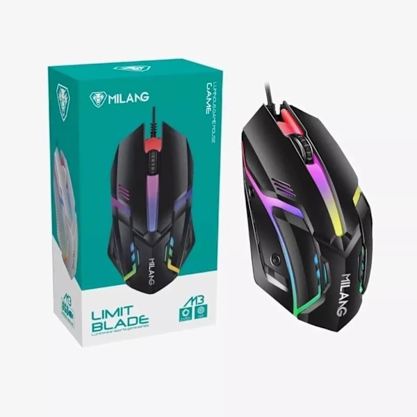 Ledningsforbundet USB Gaming Mus RGB Gaming Ergonomisk Optisk Computer Gamers Mus til Computer