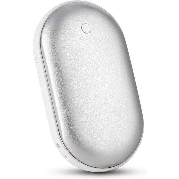 Kätevät taskulämmittimet, ladattavat, 5200 mAh:n sähköiset kannettavat kaksinkertaiset taskulämmittimet/puhelimen laturit, turvallinen lämpöhoito kivunlievitykseen