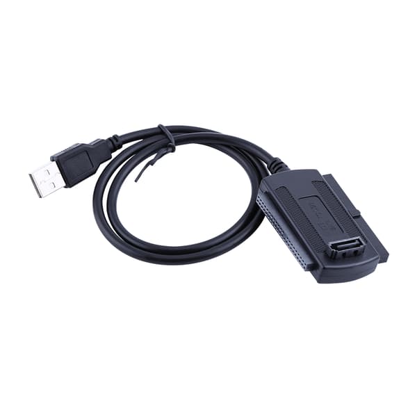 SATA/IDE-hårddiskadapterkabel strömförsörjning USB 2.0-omvandlare för 2,5 / 3,5 tums hårddisk